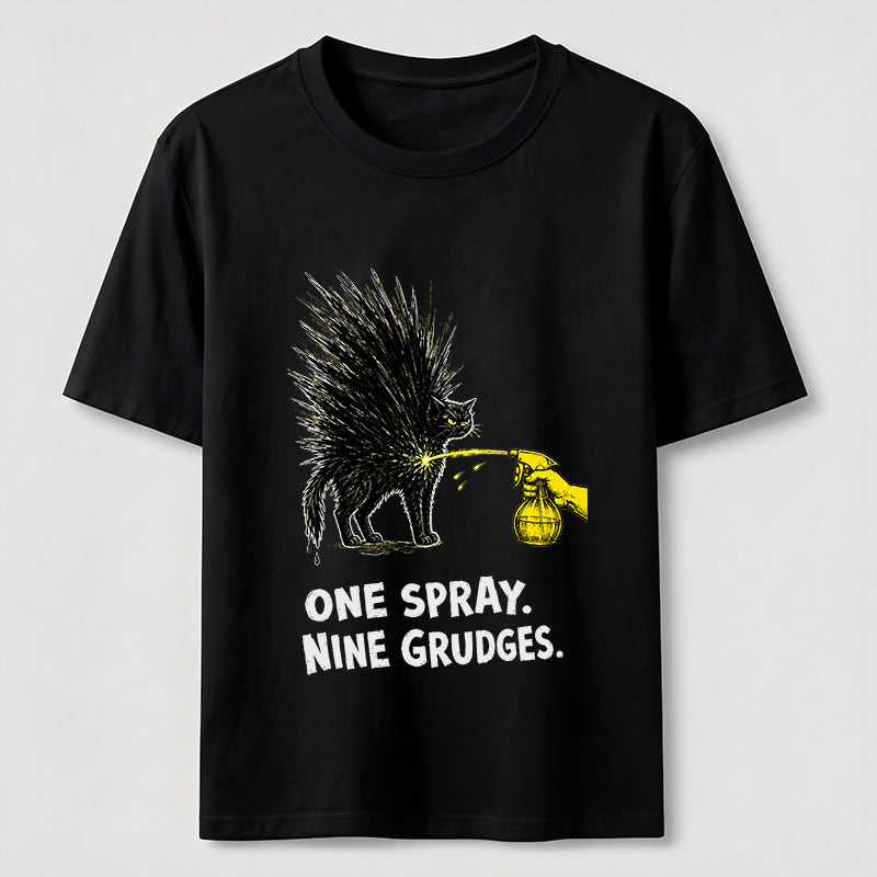 One Spray Nine Grudges Cat Tee