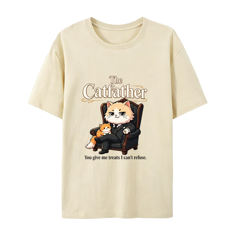 The Catfather Funny Cat Dad T-Shirt - Great Gift for Cat Lovers