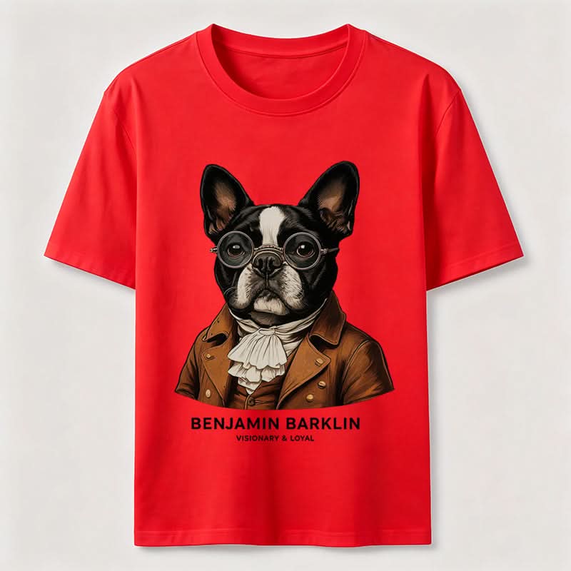 Benjamin Barklin Boston Terrier T-Shirt
