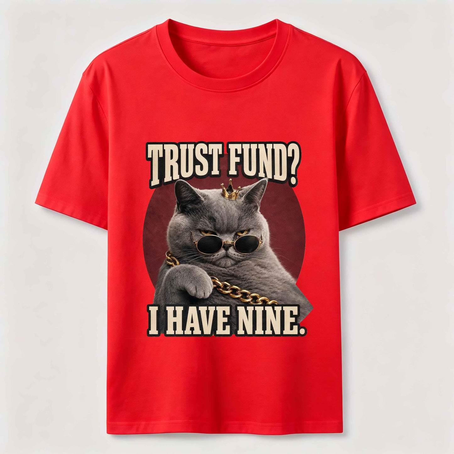 Trust Fund Nine Lives Cat Tee