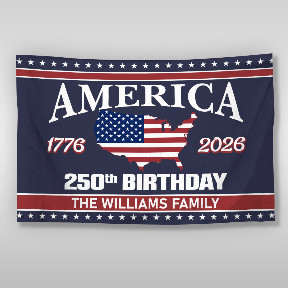 250 Years Of America Birthday 1776-2026 Double-Sided Flag HO82 894600