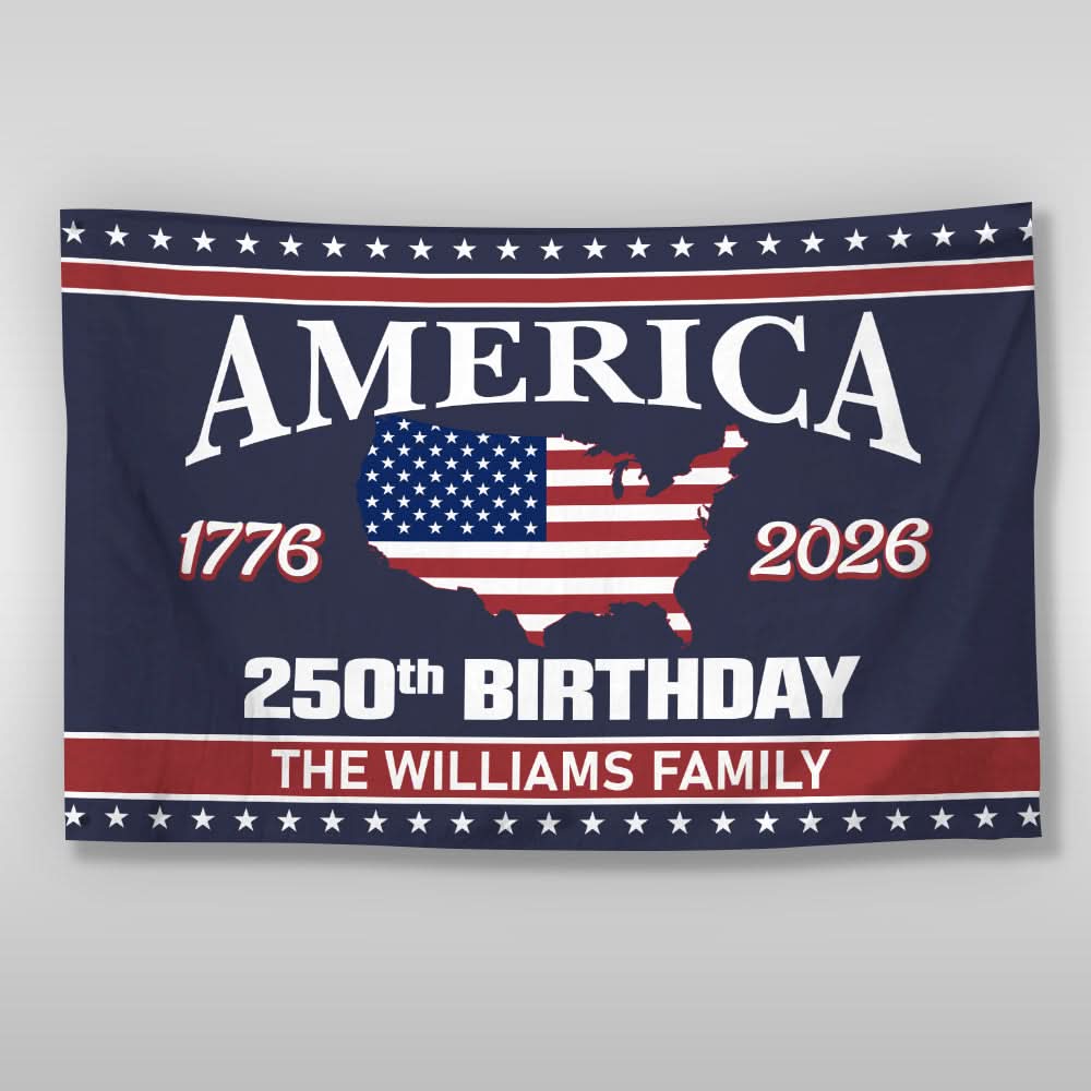 250 Years Of America Birthday 1776-2026 Double-Sided Flag HO82 894600
