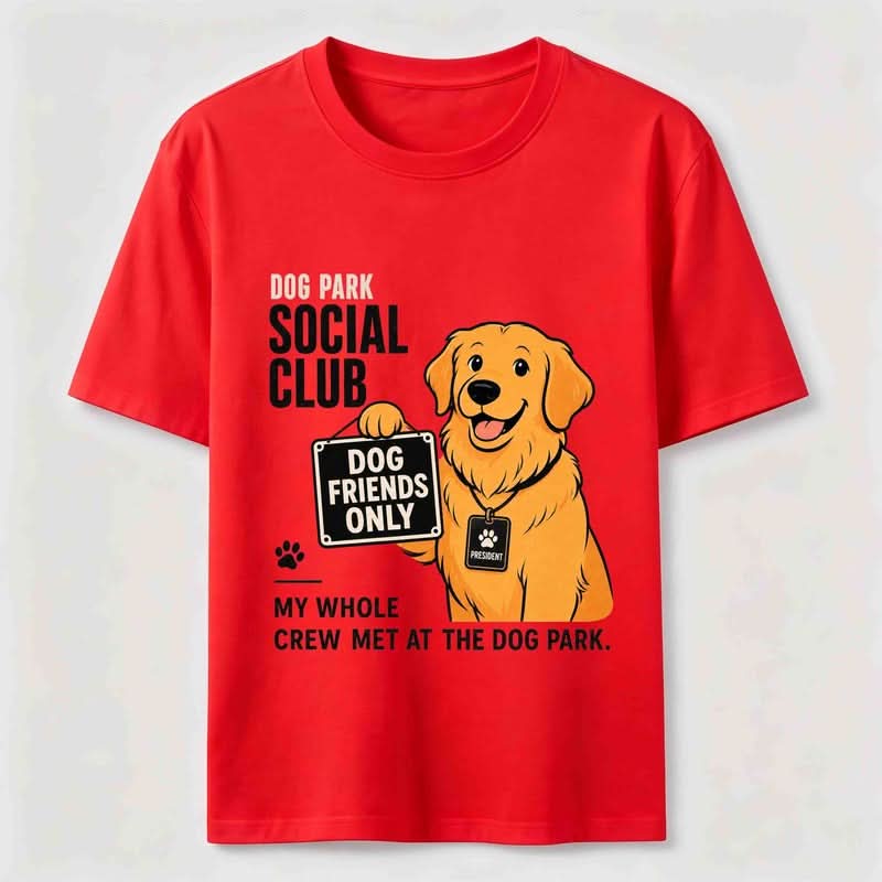 Dog Park Social Club Golden Retriever T-Shirt