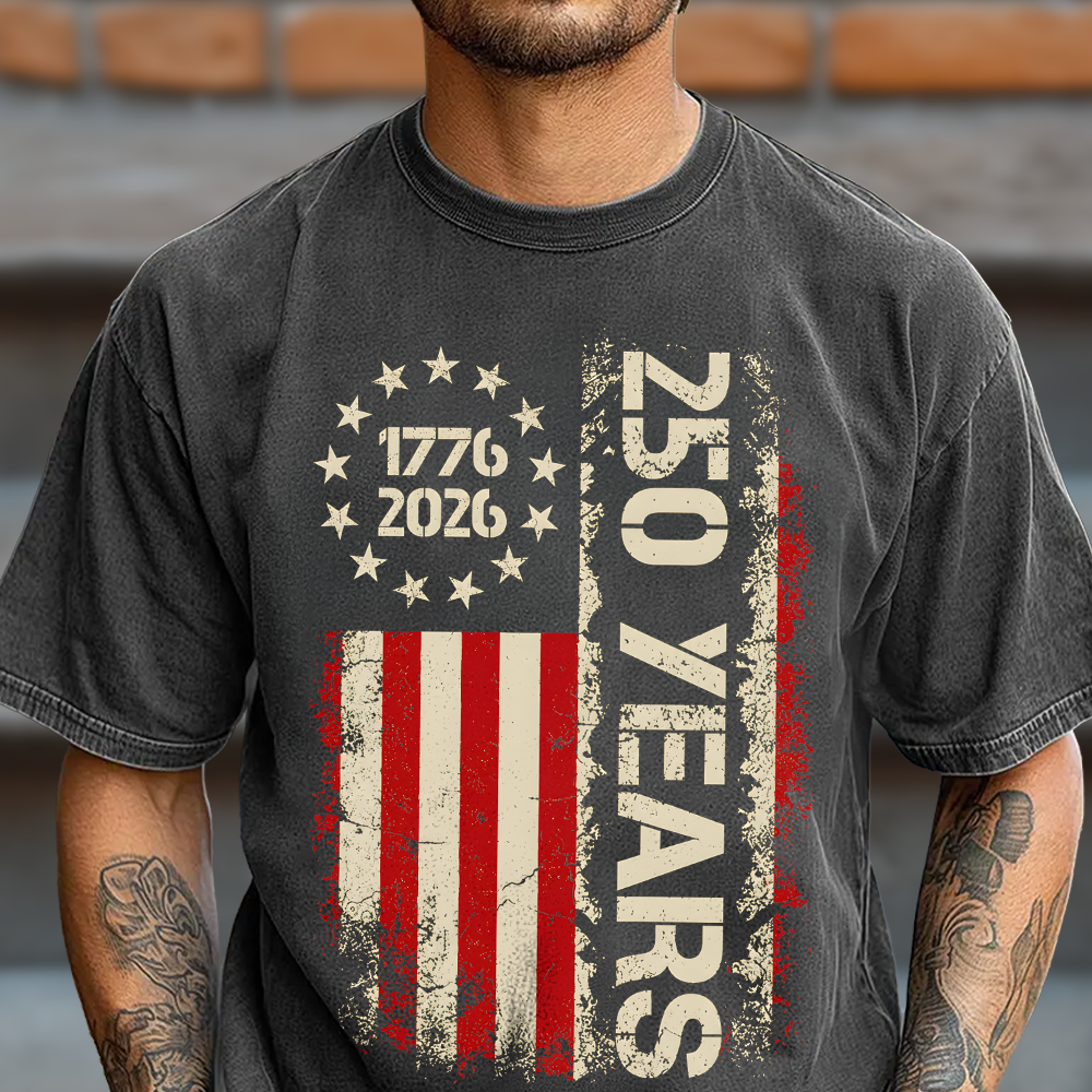 250 Years 1776-2026 American Flag Comfort Shirt LM32 669225