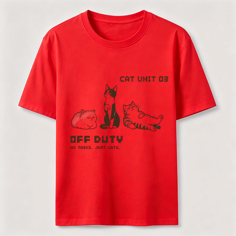 Off Duty Cat Unit Tee