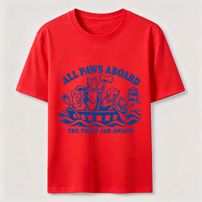 All Paws Aboard Pet Crew T-Shirt