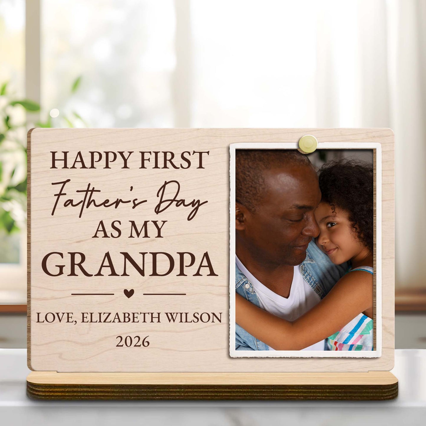 Personalized First Father's Day Grandpa Gift for Grandpa with personalized design details for meaningful gifting image 7