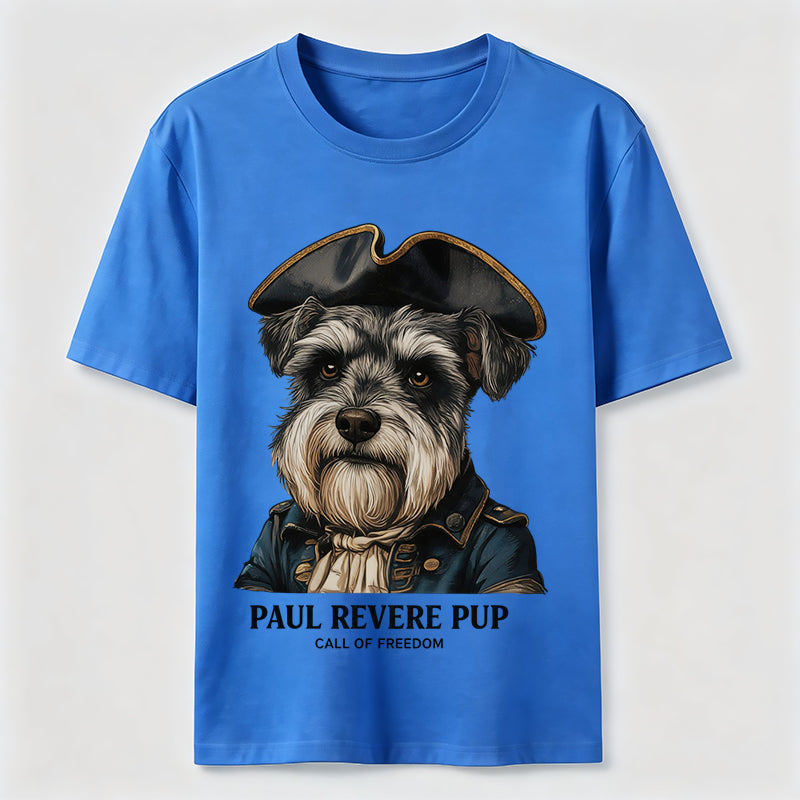 Paul Revere Pup Patriotic Schnauzer T-Shirt