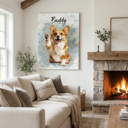 Personalized Customized Pet Photo Canvas / Poster - Custom Gift For Pet Lovers