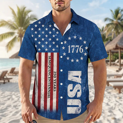 We the People 1776-2026 Stars and Stripes - USA 250th Anniversary Hawaiian Shirt