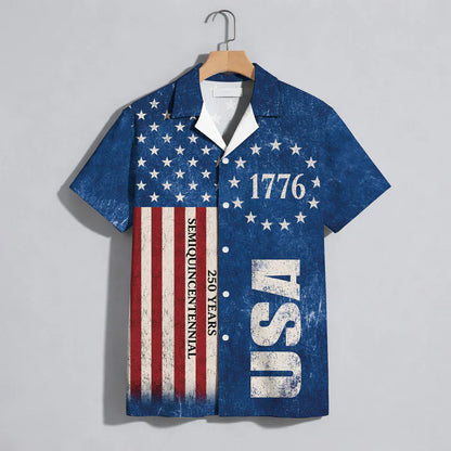 We the People 1776-2026 Stars and Stripes - USA 250th Anniversary Hawaiian Shirt