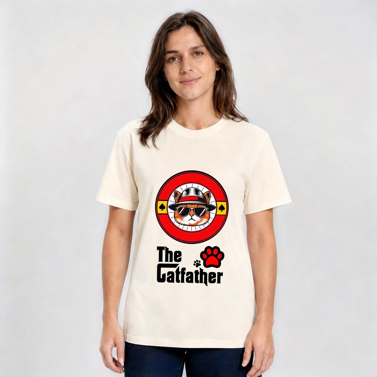 The Catfather Poker Face Cat T-Shirt