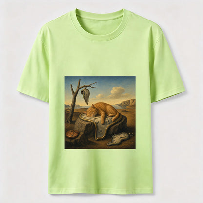 Melting Clock Cat Nap Tee