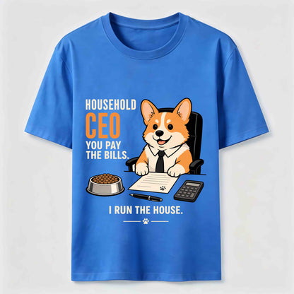 Household CEO Funny Corgi T-Shirt