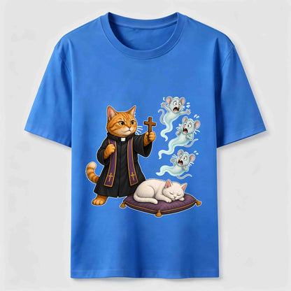 Mouse Exorcist Cat T-Shirt
