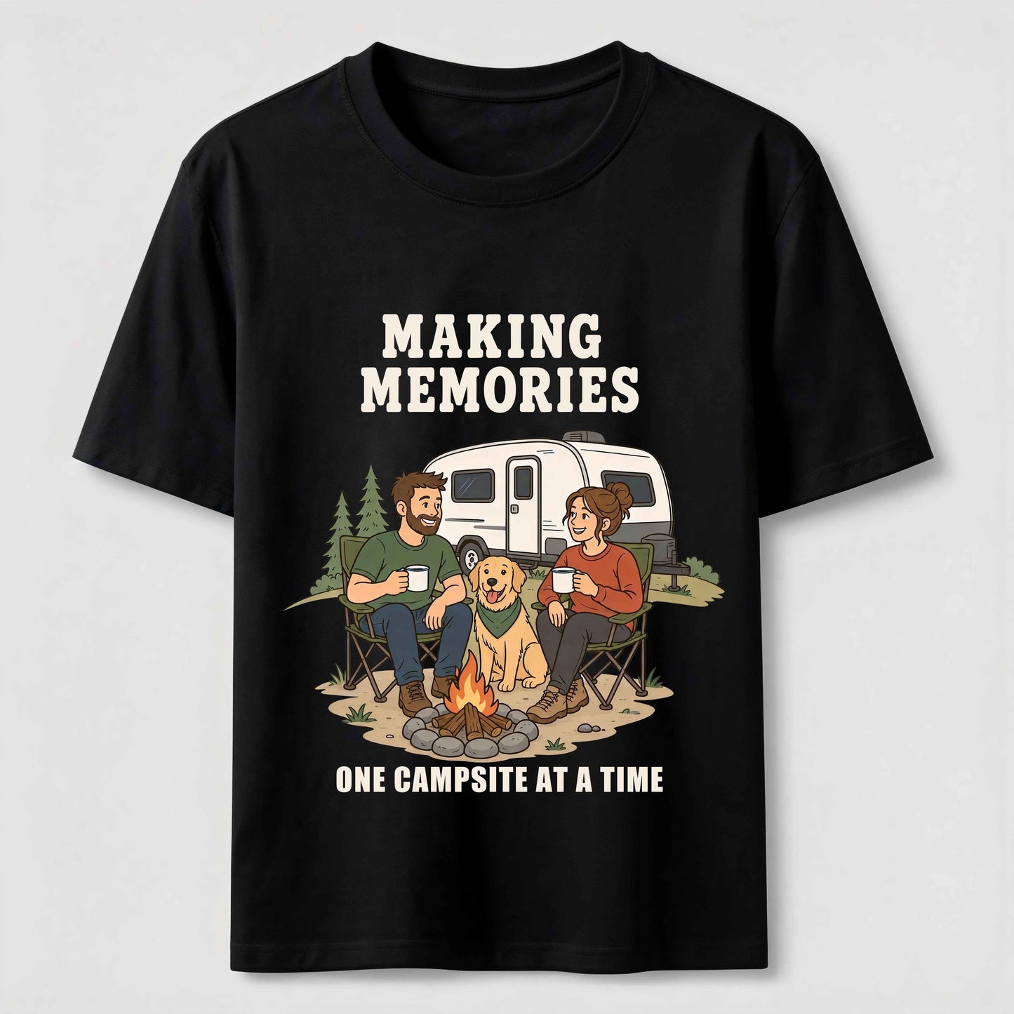 Making Memories Camping with My Dog T-Shirt