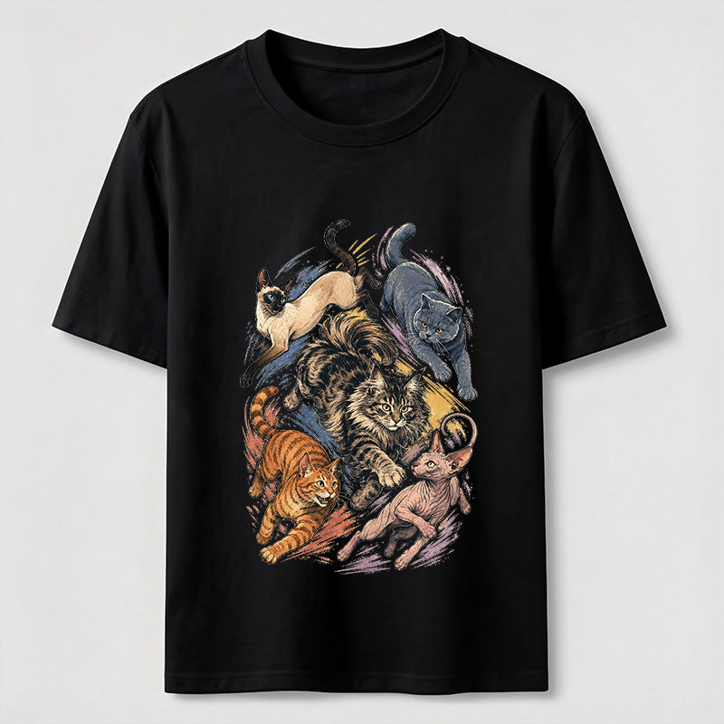 Cat Chase Squad Graphic Tee