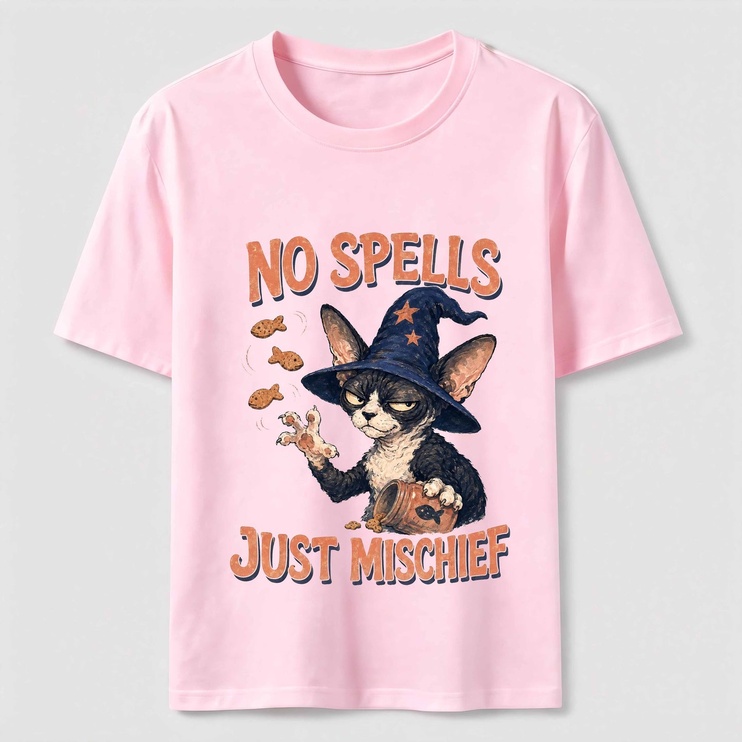 No Spells Just Mischief Cat Tee