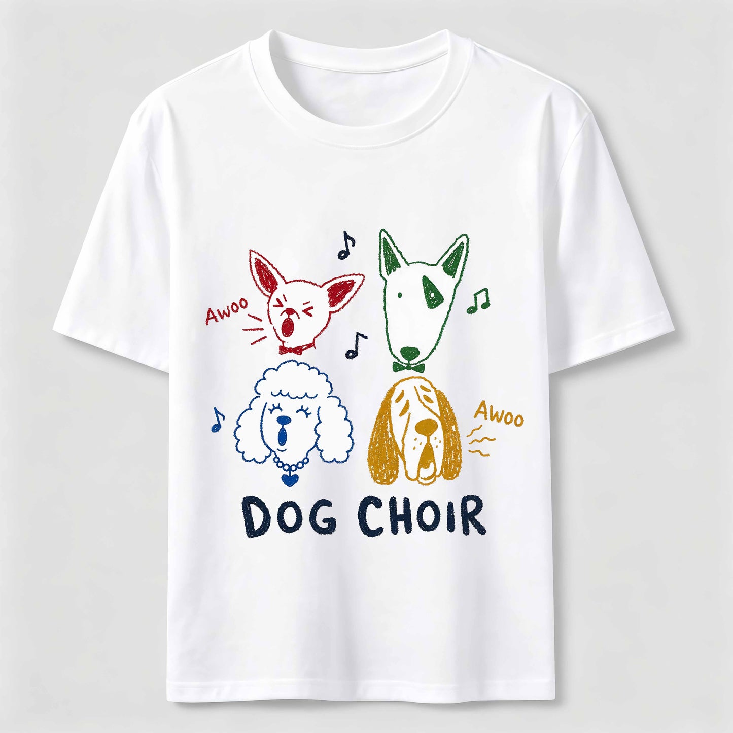 Dog Choir Funny Graphic Tee