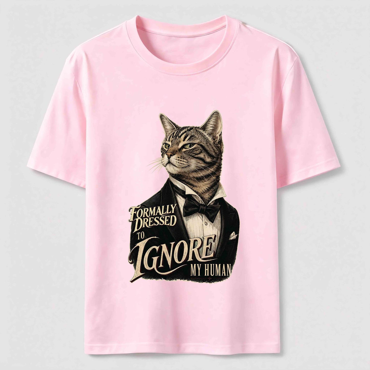 Dressed To Ignore My Human Cat T-Shirt