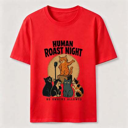 No Owners Allowed Cat Comedy Club Graphic Shirt