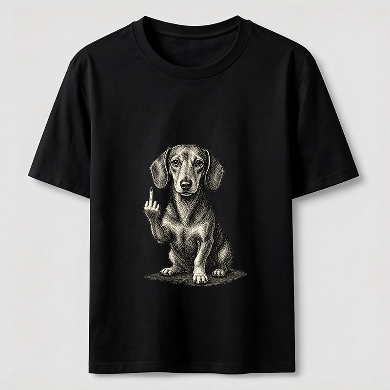 Sarcastic Wiener Dog Attitude Graphic Tee