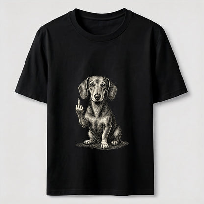 Sarcastic Wiener Dog Attitude Graphic Tee