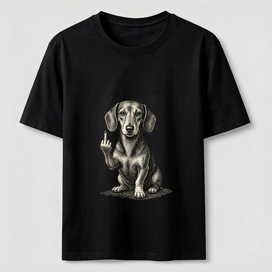 Sarcastic Wiener Dog Attitude Graphic Tee