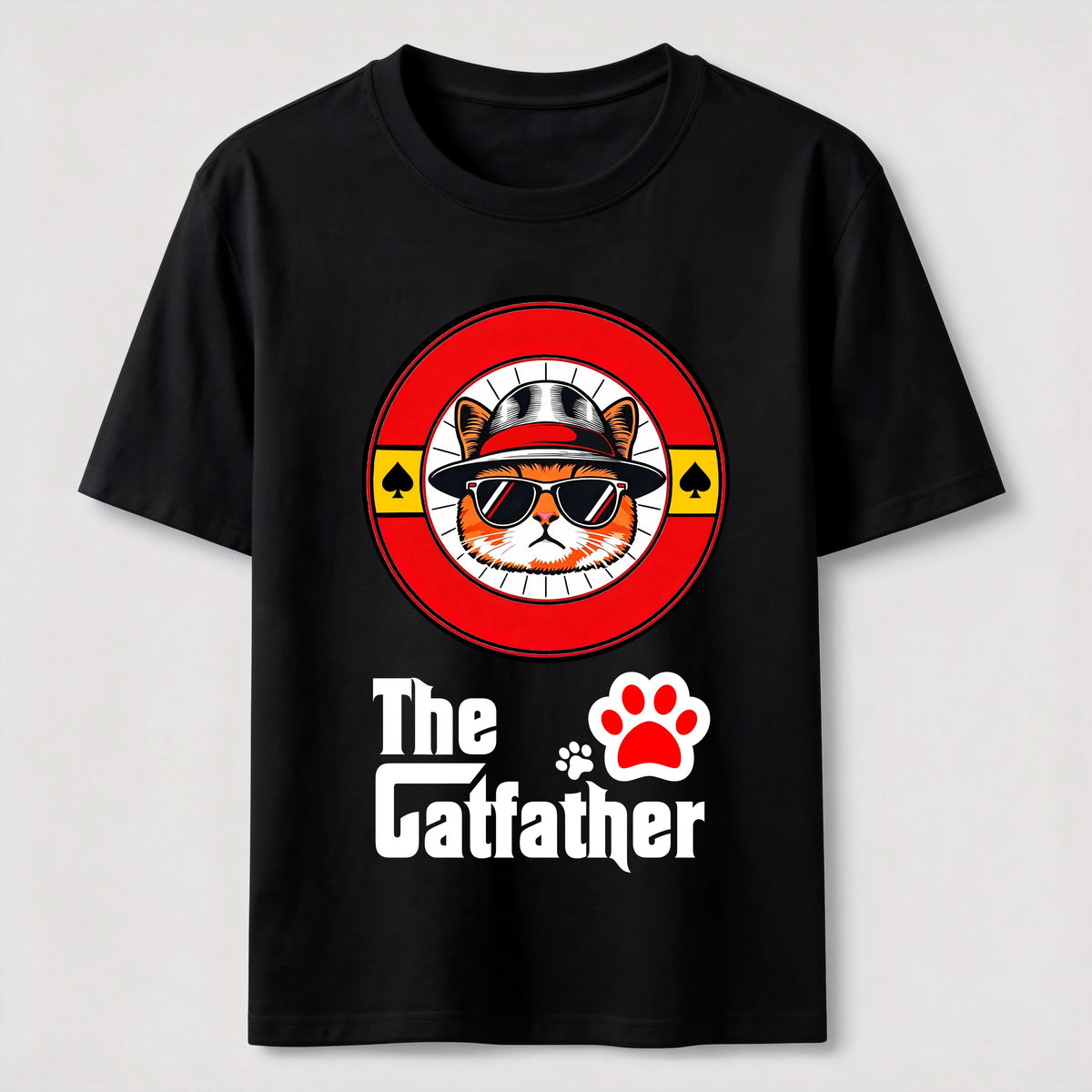 The Catfather Poker Face Cat T-Shirt