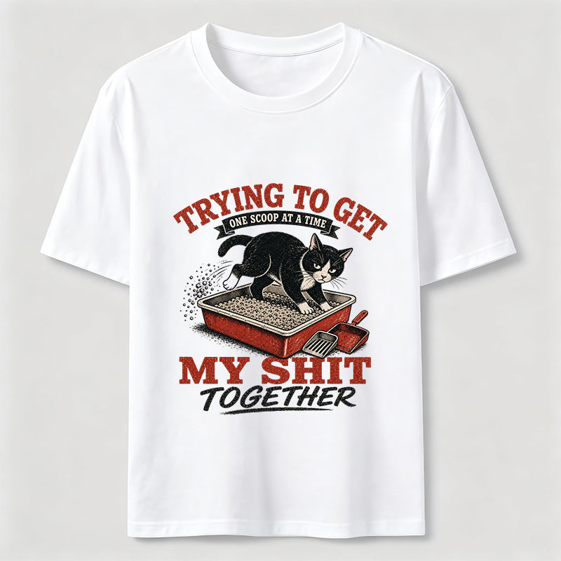 Trying To Get My Shit Together Cat Tee