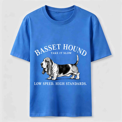 Take It Slow Basset Hound Tee