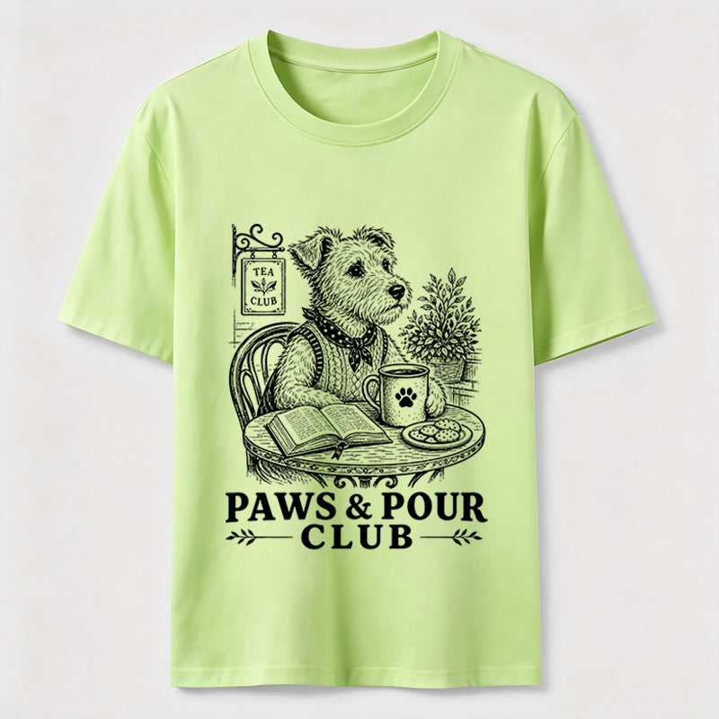 Paws And Pour Tea Dog Tee