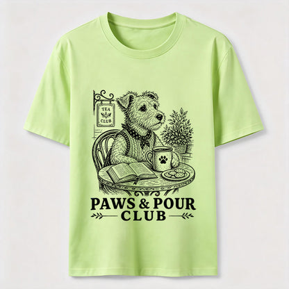Paws And Pour Tea Dog Tee