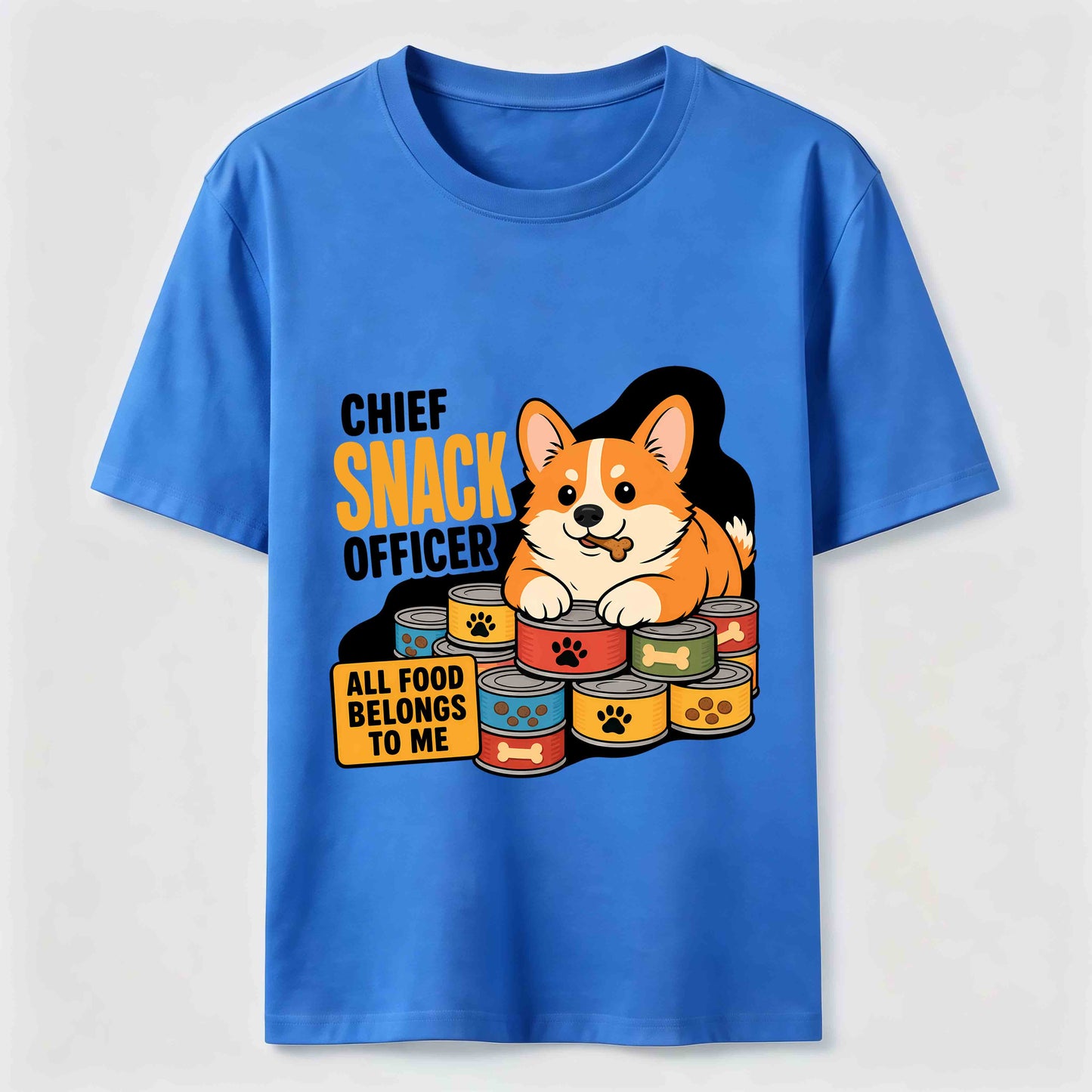 Chief Snack Officer Funny Corgi T-Shirt