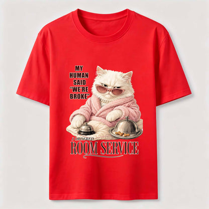 Room Service Luxury Cat T-Shirt