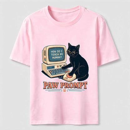 Paw Prompt Computer Cat Tee