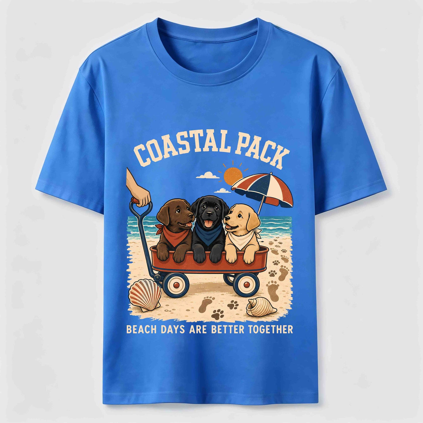 Coastal Pack Labrador Beach Day T-Shirt