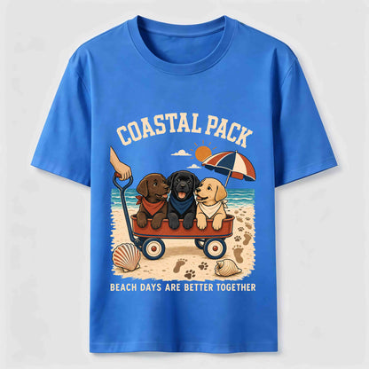 Coastal Pack Labrador Beach Day T-Shirt
