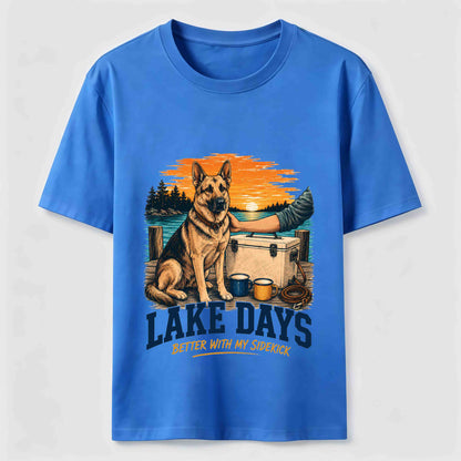Lake Days German Shepherd Sidekick T-Shirt