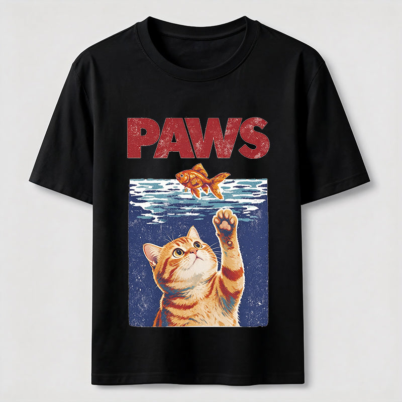 Cat And Fish Paw Reach Tee