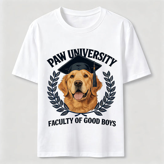 Paw University Golden Retriever T-Shirt