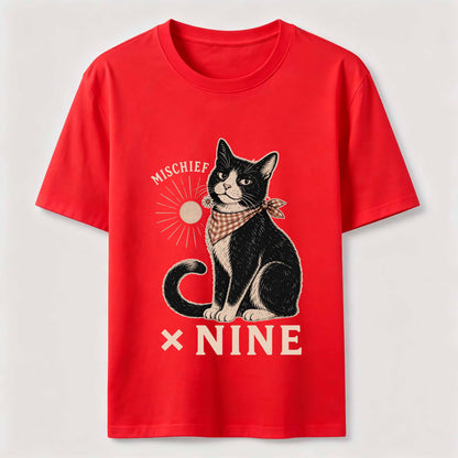 Mischief Times Nine Cat Tee