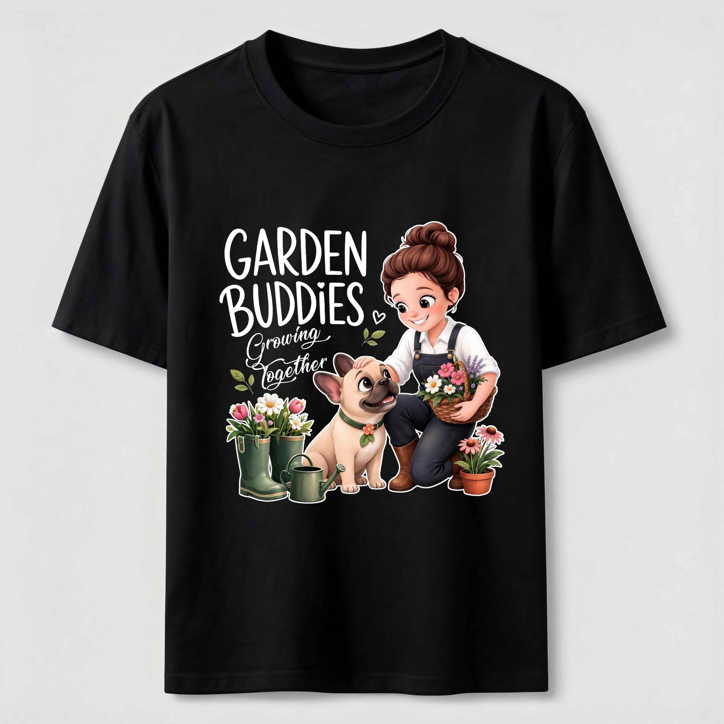 Garden Buddies French Bulldog T-Shirt