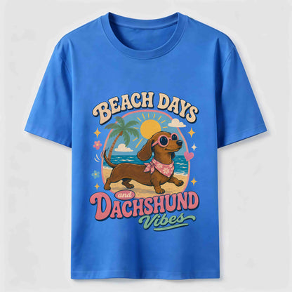 Beach Days Dachshund Vibes Tee