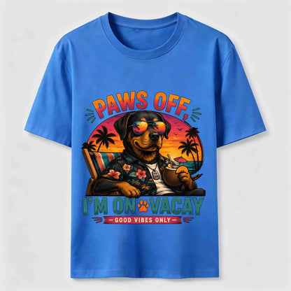 Paws Off I'm On Vacay Dog Tee