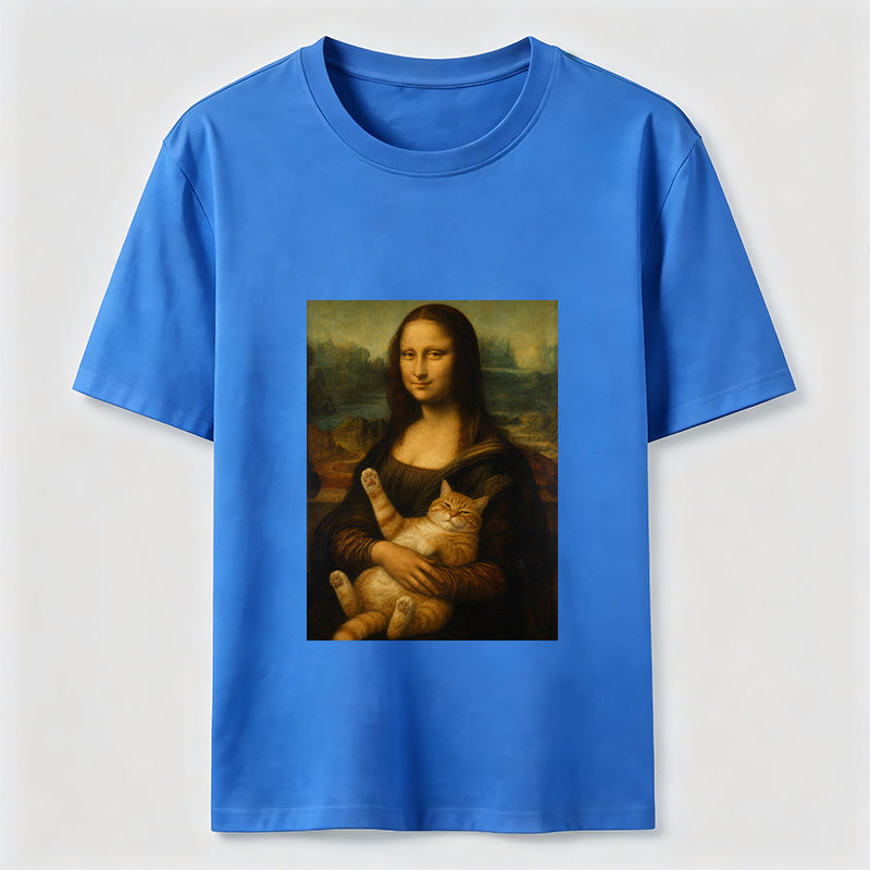 Mona Lisa Cat Lover Tee