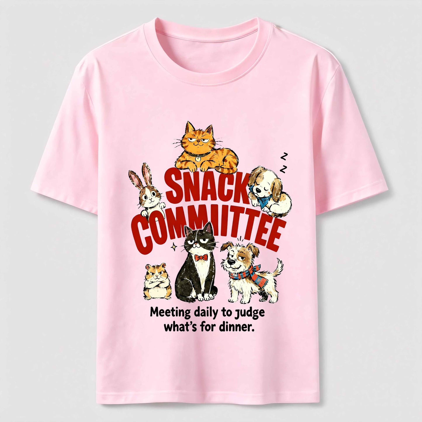 Pet Dinner Committee Humor T-Shirt