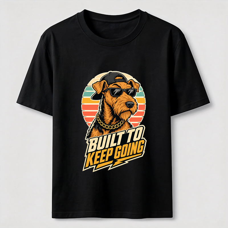 Built To Keep Going Cool Dog Streetwear Graphic Tee