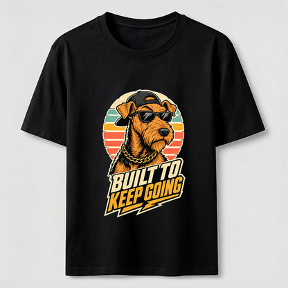 Built To Keep Going Cool Dog Streetwear Graphic Tee
