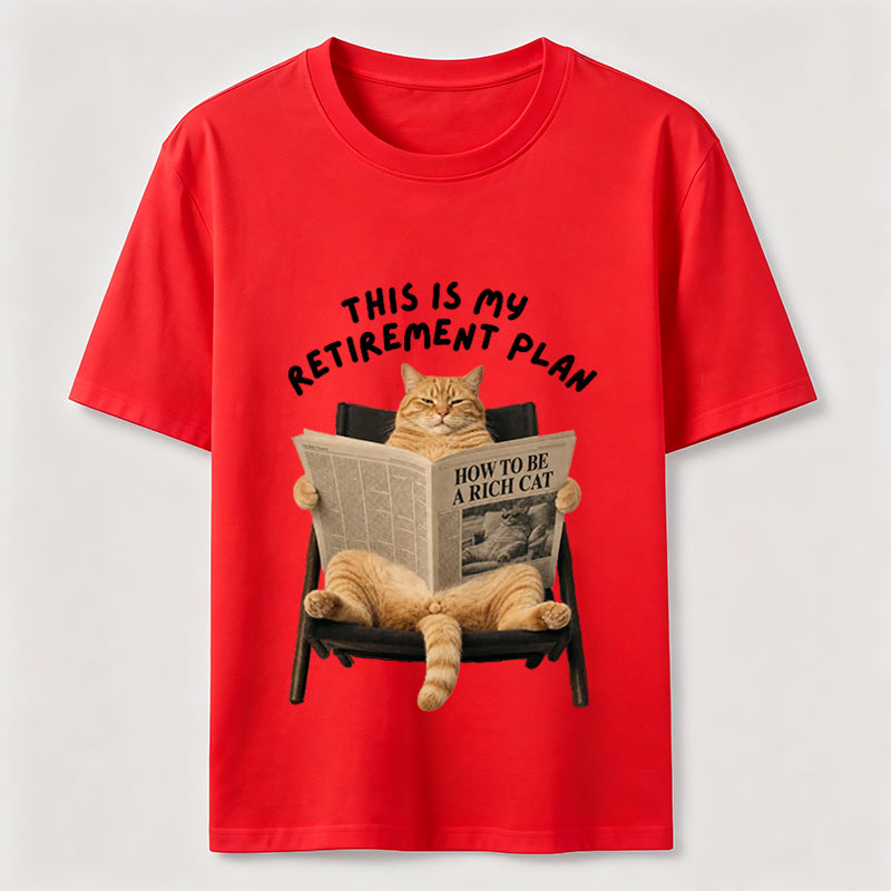 This Is My Retirement Plan Funny Cat T-Shirt